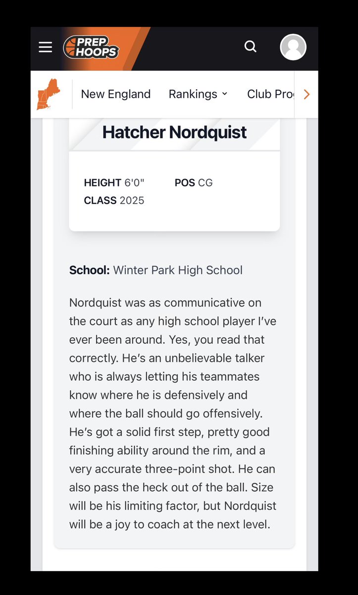 Hatcher Nordquist (@hatchernordqui1) on Twitter photo Had a great time playing <a href="/Babsonhoops/">Babson Basketball</a> Elite Camp this past weekend. Thank you <a href="/PrepHoops/">Prep Hoops 🏀</a> for the shoutout! Had a great time playing <a href="/Babsonhoops/">Babson Basketball</a> Elite Camp this past weekend. Thank you <a href="/PrepHoops/">Prep Hoops 🏀</a> for the shoutout!