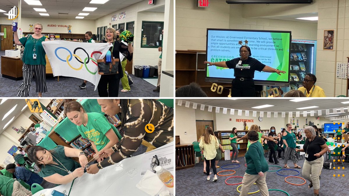 Staff was welcomed back with an Olympic theme, team building and PD! #NNPSProud