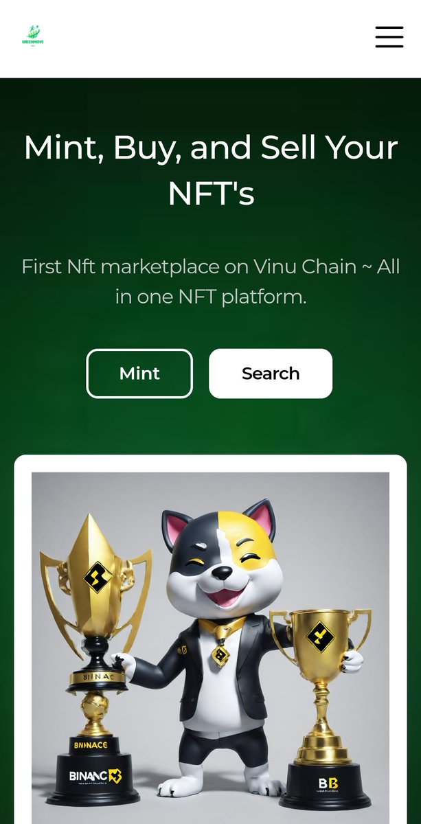 Greenmovevinuch's tweet photo. First Nft Marketplace on Vinuchain 
🌟 List your Nfts for Free on Greenmove Nft Marketplace 
🌟no fees 
🌟 auction and fixed sale 
🌟User Friendly 

✨nft marketplace https://t.co/ik54WbE4kS

@VinuChain @VinuStartup #vinuchain #vinu #nft #marketplace @VinuDaily #GNM #greenmove https://t.co/PEIcBAko7w