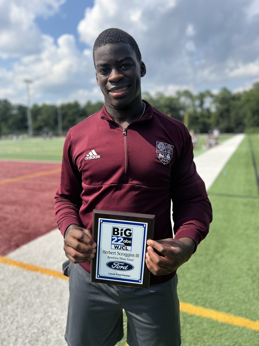AmyZimmerWJCL's tweet photo. The team with the most players on this year’s #Big22 squad: @BC_Football1902 

-Herbert Scroggins III (@Third_Scroggins )
-Bubba Frazier (@chris4frazier )
-Jacobe Ward (@jacobe_ward )
-Kameron Cody (@BigTruck_Cody )

@WJCLNews @TheBC400 https://t.co/S4fnevcA2t