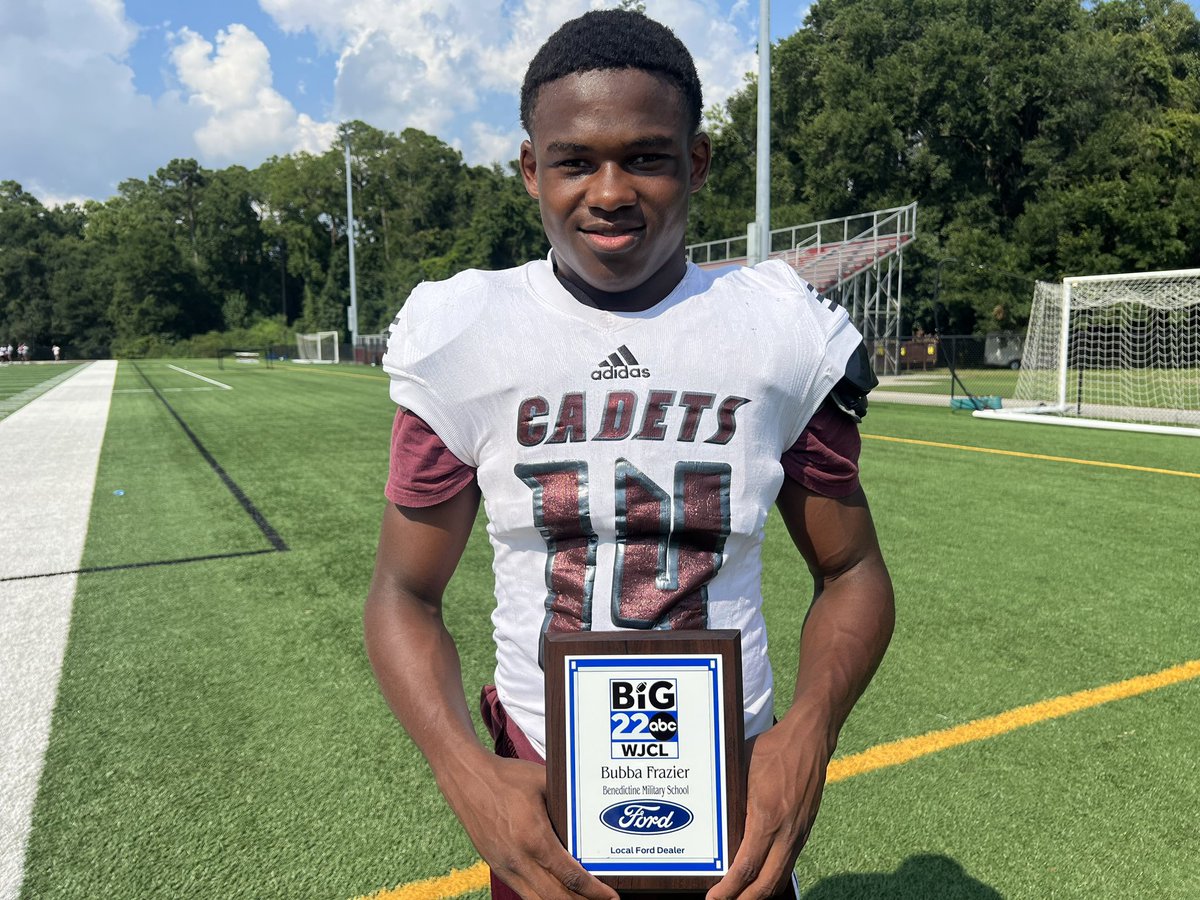 AmyZimmerWJCL's tweet photo. The team with the most players on this year’s #Big22 squad: @BC_Football1902 

-Herbert Scroggins III (@Third_Scroggins )
-Bubba Frazier (@chris4frazier )
-Jacobe Ward (@jacobe_ward )
-Kameron Cody (@BigTruck_Cody )

@WJCLNews @TheBC400 https://t.co/S4fnevcA2t