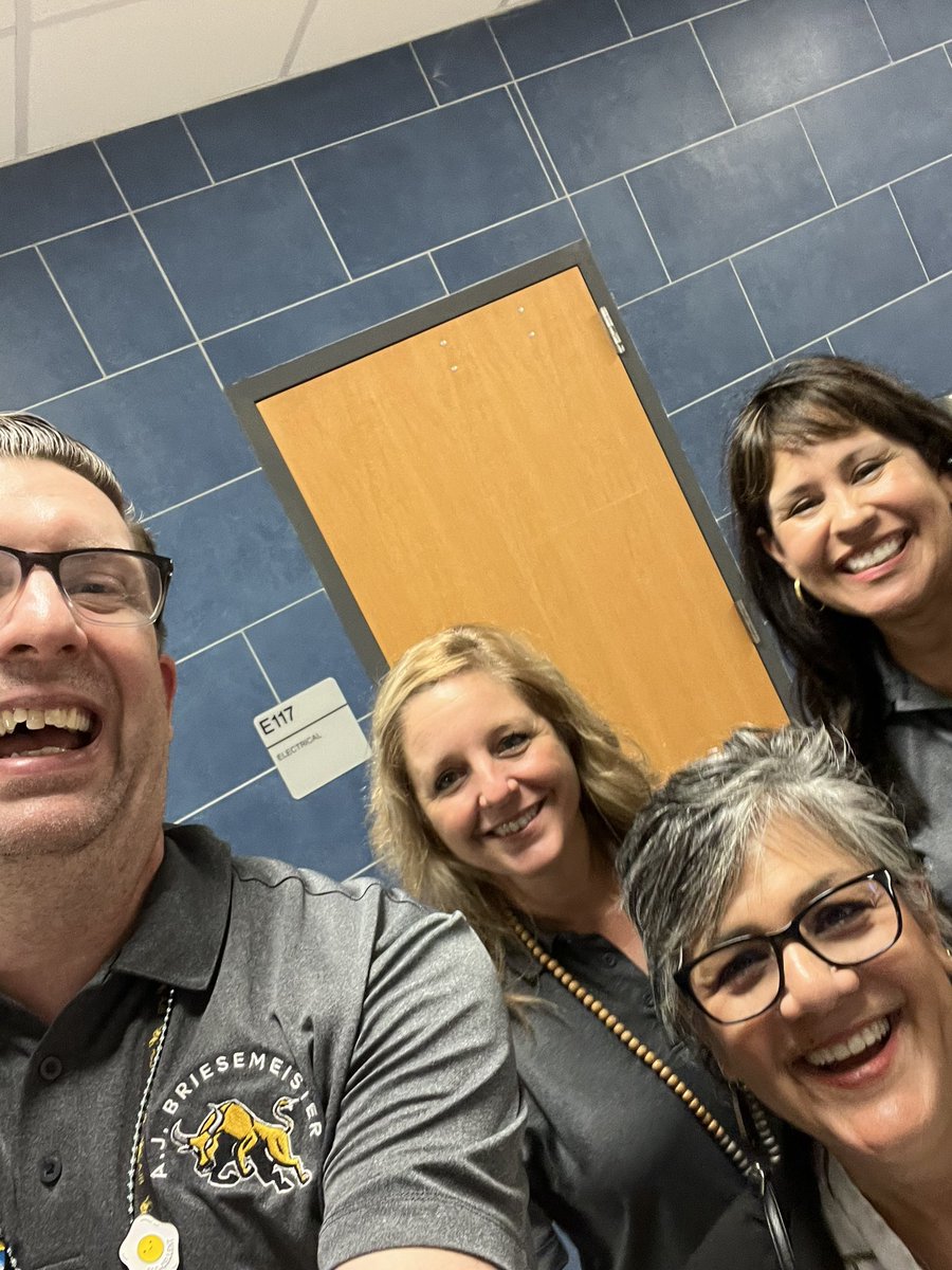 When the Superintendent visits you on the first day of school and wants to take a selfie with you, you do it!!  We had such a wonderful first day today!!
#matadormindset #ajbistheplacetobe