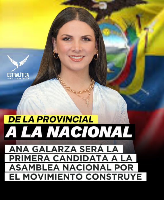 AnitaMGalarzaA's tweet photo. Quiero agradecer al Movimiento @Construye_Ecu Lista 25 y principalmente a las bases y ciudadanía de todo el país que me han permitido en esta ocasión representarles como candidata a la Asamblea Nacional, liderando como primera asambleísta en la lista nacional, acompañando al binomio de Henry Cucalón y Carla Larrea.
💪🏼2️⃣5️⃣👍🏼🇪🇨