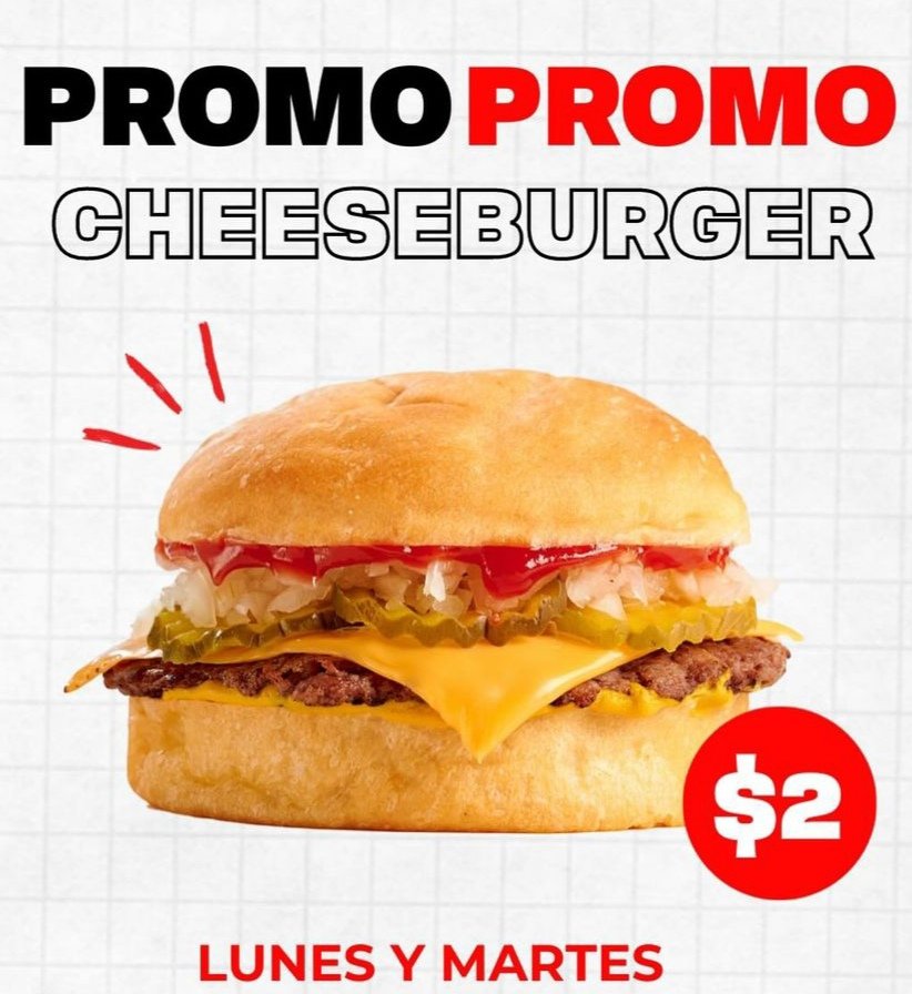 Plan B promo cheeseburger todos los lunes y martes DELIVERY bicideliveryccs.com/es/store/plan-… @comeplanb