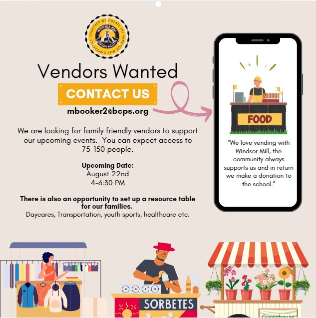 WindsorMillMS (@windsormillms) on Twitter photo We’re seeking vendors for our 🎉 “Arts, Beats, and Eats” 🎊 Back to School event on August 22! Showcase your products or services and join the excitement. Review flyer for details. #TheWindsorMillDifference #IMPACToverEverything We’re seeking vendors for our 🎉 “Arts, Beats, and Eats” 🎊 Back to School event on August 22! Showcase your products or services and join the excitement. Review flyer for details. #TheWindsorMillDifference #IMPACToverEverything