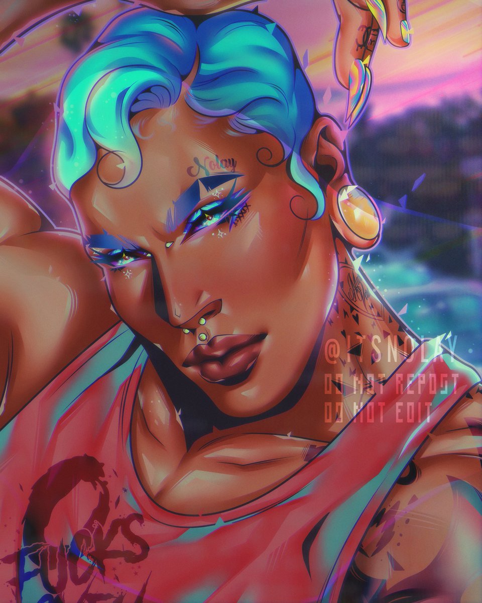 itsnolay's tweet photo. High af playing with color.

#art #digitalart #twitch #twitchstreamer #artist #lgbt #gayartwork #artwork #anime #manga https://t.co/LaKLKeN73k