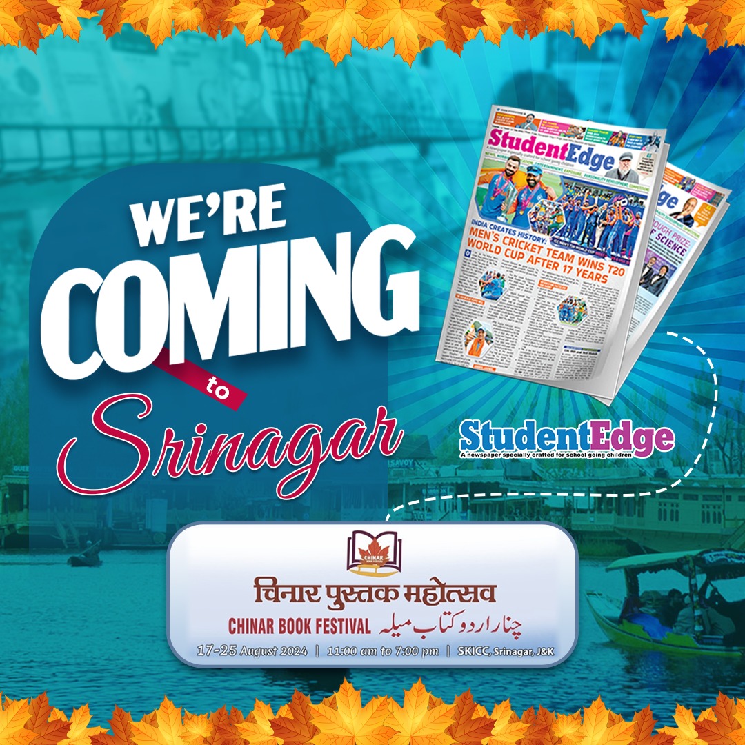 studentedgein's tweet photo. 📚 Student Edge is Coming to Srinagar! 🌟

We're thrilled to announce our participation in the Chinar Book Festival! Join us in the heart of Srinagar for a celebration of literature, learning, and creativity.

#StudentEdge #ChinarBookFestival #Srinagar #BookLovers https://t.co/l5BgiOZ4yN