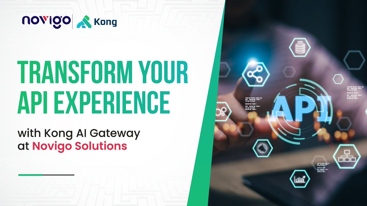 NovigoSolutions's tweet image. At @NovigoSolutions, the Kong Inc. AI gateway allows developers to avail of multiple AI services without restricting a standard #API specification. Contact us to discover how we can transform your API challenges into tangible business solutions.
#apisolutions