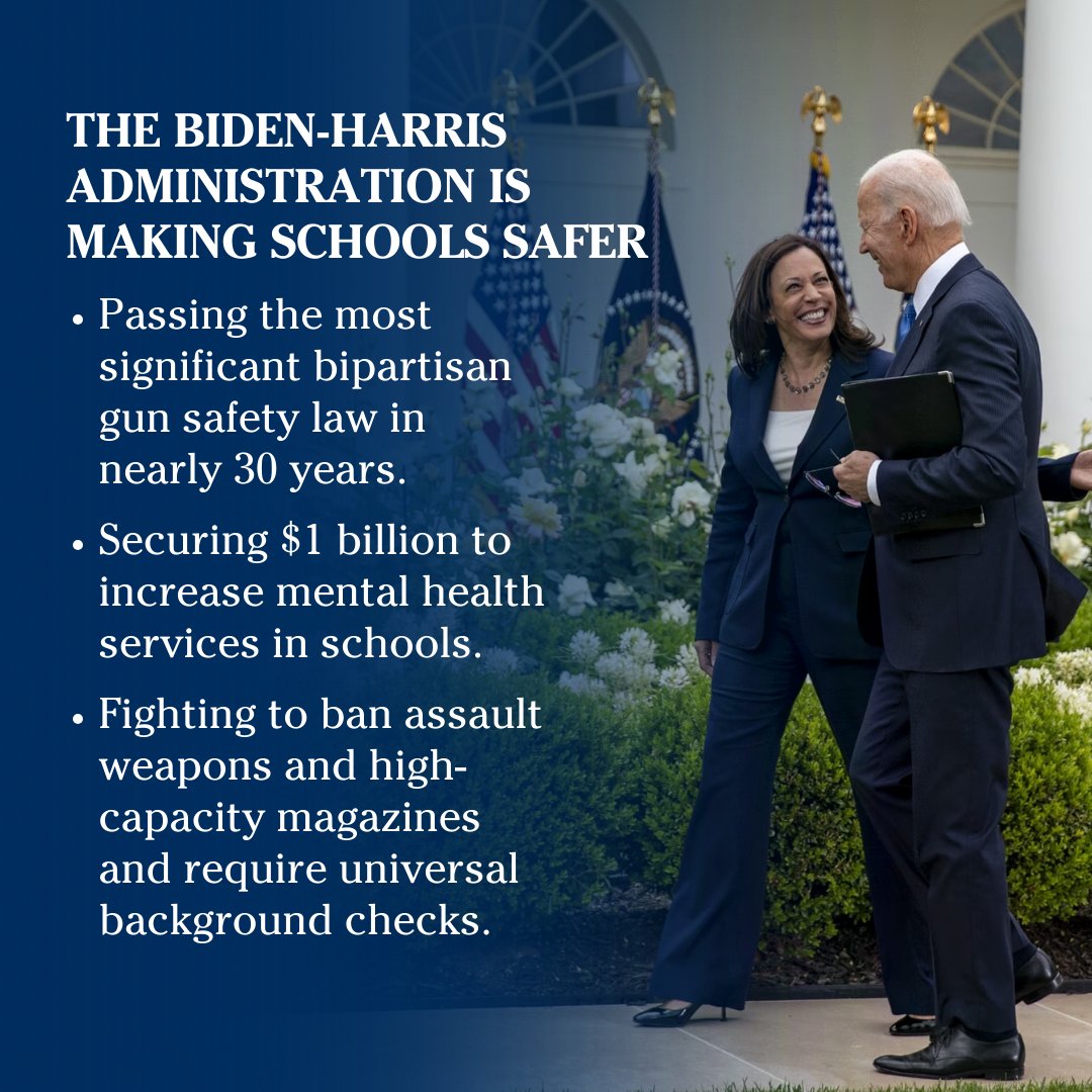 PNWDems's tweet image. President Joe Biden and VP Kamala Harris are committed to our children&apos;s safety. #BuildingBackBetter