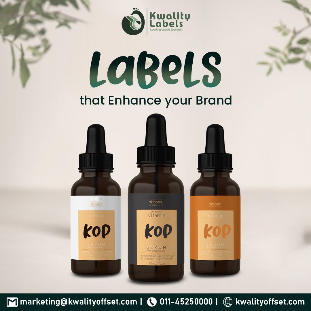 KwalityOffset's tweet image. Amplify your brand’s presence with premium labels from Kwality Labels. Crafted to reflect the quality and essence of your products. 
.
.
For more details visit our website @ kwalityoffset.com or call @ 011 4525 0000
.
.
#kwalityoffsetprinters #labeling #label