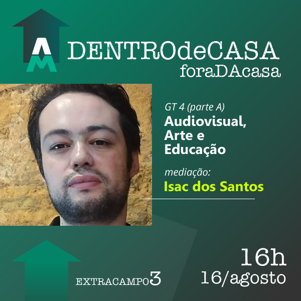 ExtraCampoUAM's tweet photo. 16h - 17h30 • GT 4 (parte A)
AUDIOVISUAL, ARTE E EDUCAÇÃO
mediação: Isac dos Santos Pereira
Ainda dá tempo de se inscrever para assistir! Acesse: https://t.co/9tNihrDi64
Coordenação: Jamer Mello
Realização: PPGCOM Universidade Anhembi Morumbi - São Paulo
#jornadaextracampo2024 https://t.co/usx3c4HooJ