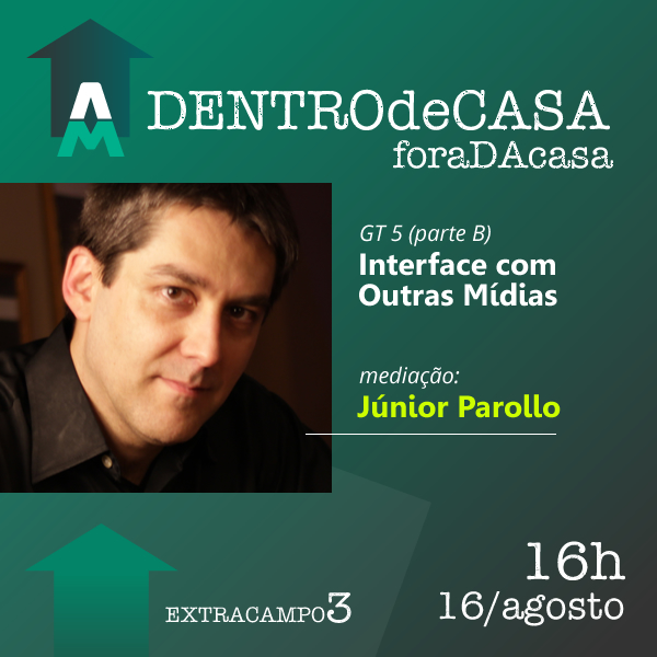 ExtraCampoUAM's tweet photo. 16h - 17h30 • GT 5 (parte B)
INTERFACE COM OUTRAS MÍDIAS
mediação: Júnior Parollo
Ainda dá tempo de se inscrever para assistir! Acesse: https://t.co/9tNihrDi64
Coordenação: Jamer Mello
Realização: PPGCOM Universidade Anhembi Morumbi - São Paulo
#jornadaextracampo2024 #ppgcomuam https://t.co/FWT8suJ784