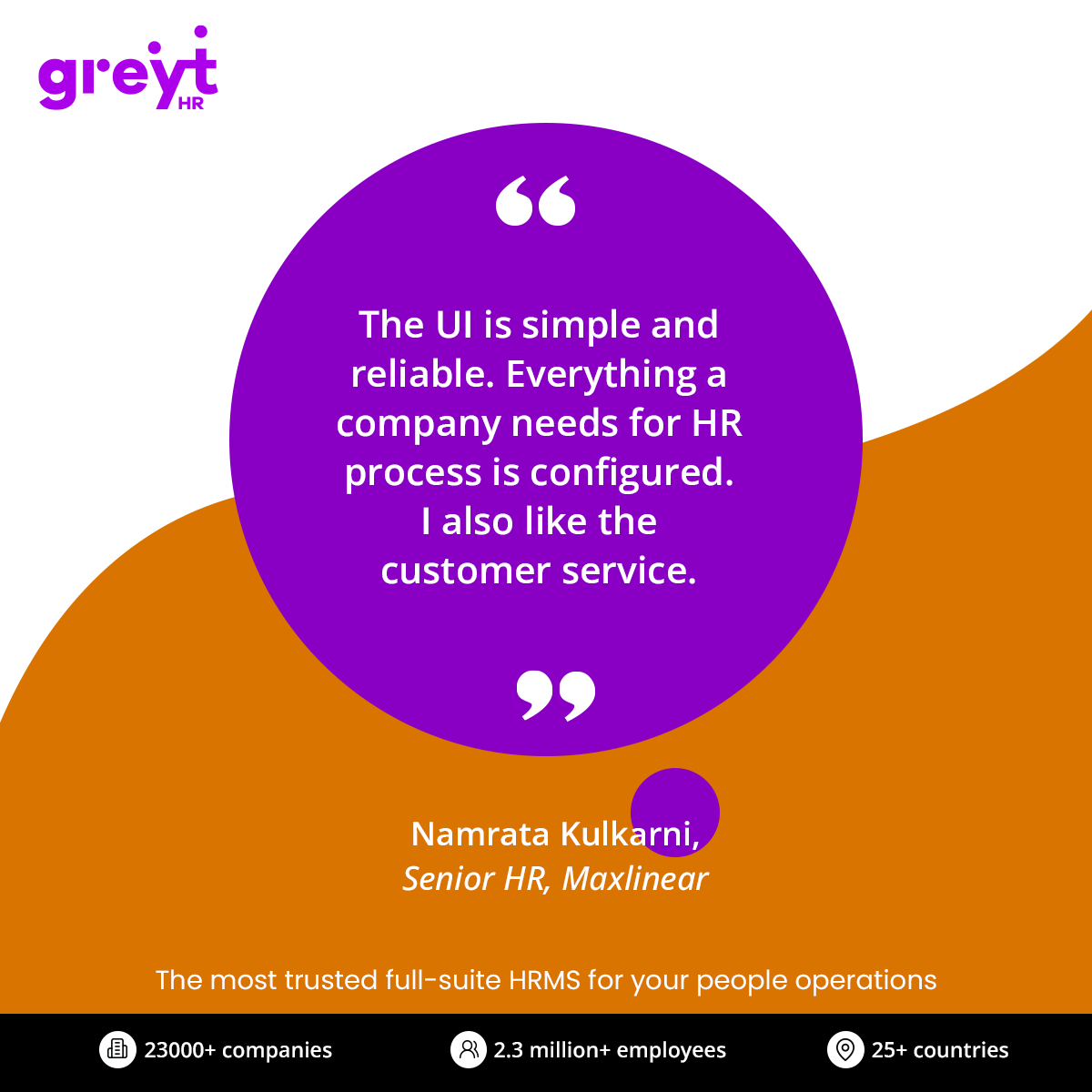 greythr2's tweet image. Grateful for clients like Namrata who find value in our user-friendly platform and dedicated support. It’s stories like these that drive us to keep improving. 💜
#CustomerAppreciation #HRSuccess #NotJustGoodGetGreyt #greytHR #HRMS