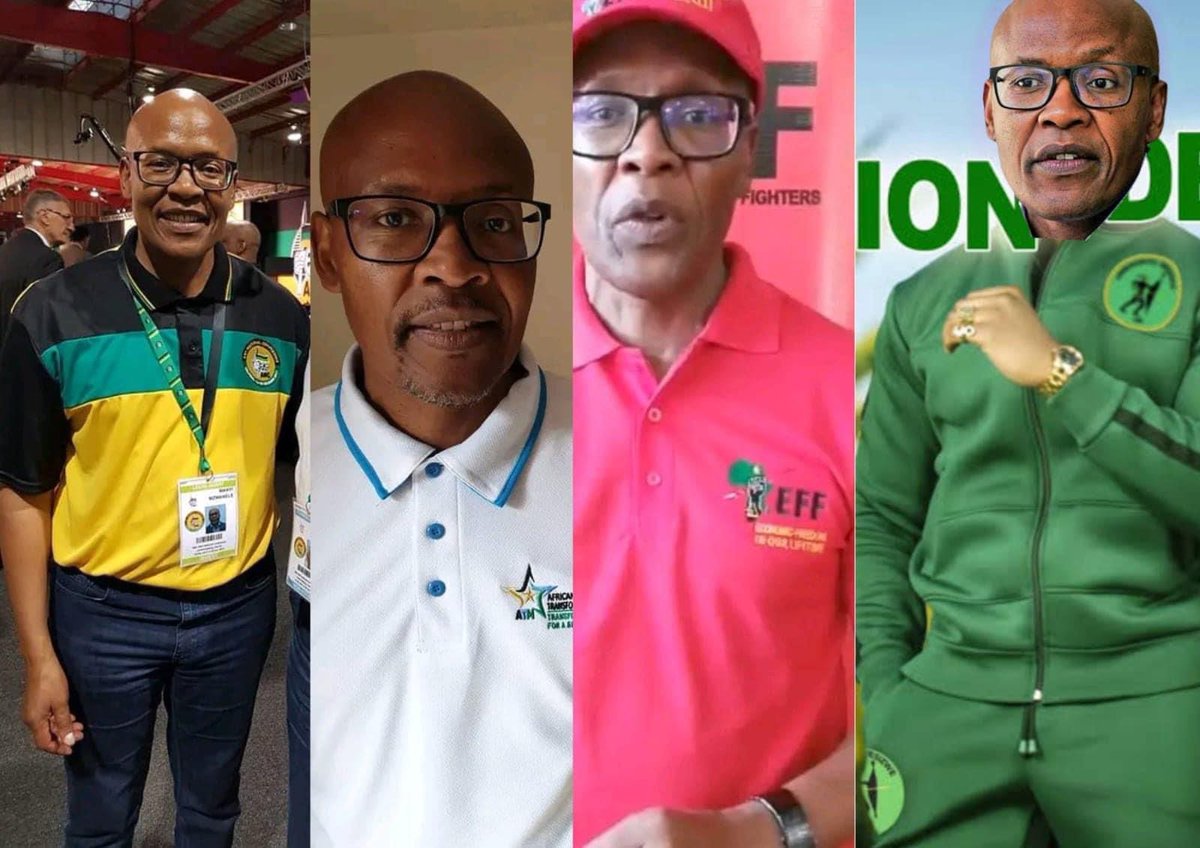 Dithuli's tweet image. Mzwandile Manyi the chameleon of politics in South Africa. Still looking for the perfect political party. I hope one day you will find the perfect political party, even the one you created yourself, was not good enough.