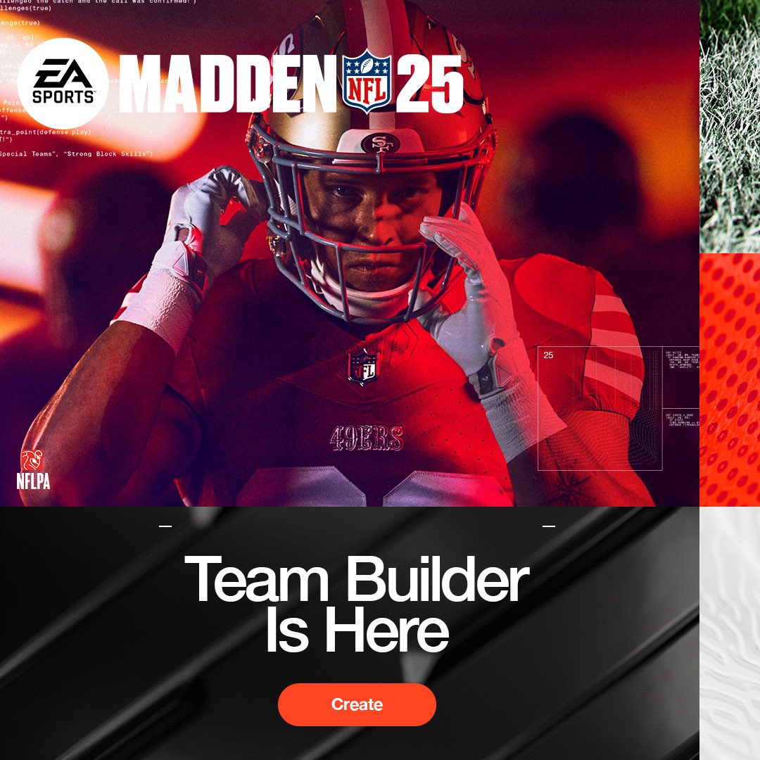 Madden NFL 25 on X: &ldquo;#Madden25 Team Builder hits today 💥 Create 
