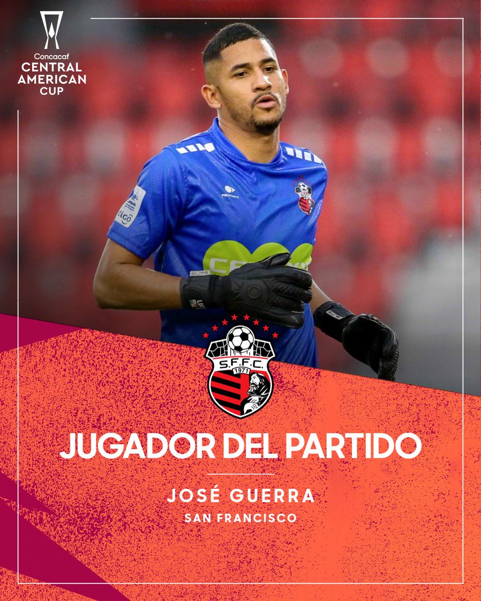¡José Guerra mantuvo su arco sin goles, y es elegido como el Jugador del Partido! 🧤

#CopaCentroamericana