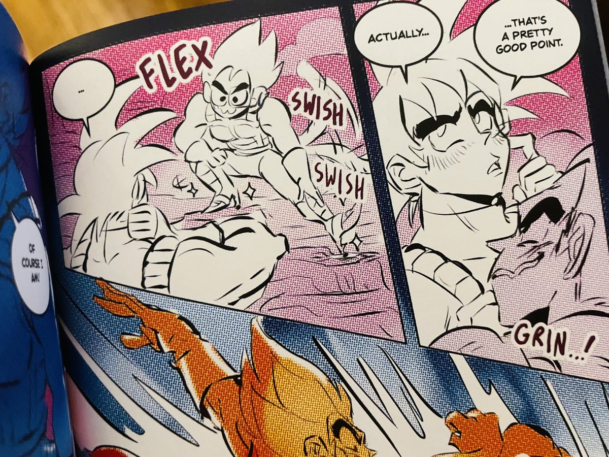 nectarinepit's tweet photo. Sparring Sessions is here and the colors turned out SO fun!! Excited to have it at Flamecon M136 this weekend 🔥in the meantime, lmk if there’s anything from the table of contents you want to see a preview panel from!! 🐉🔮✨ https://t.co/S3yrbHxAl6