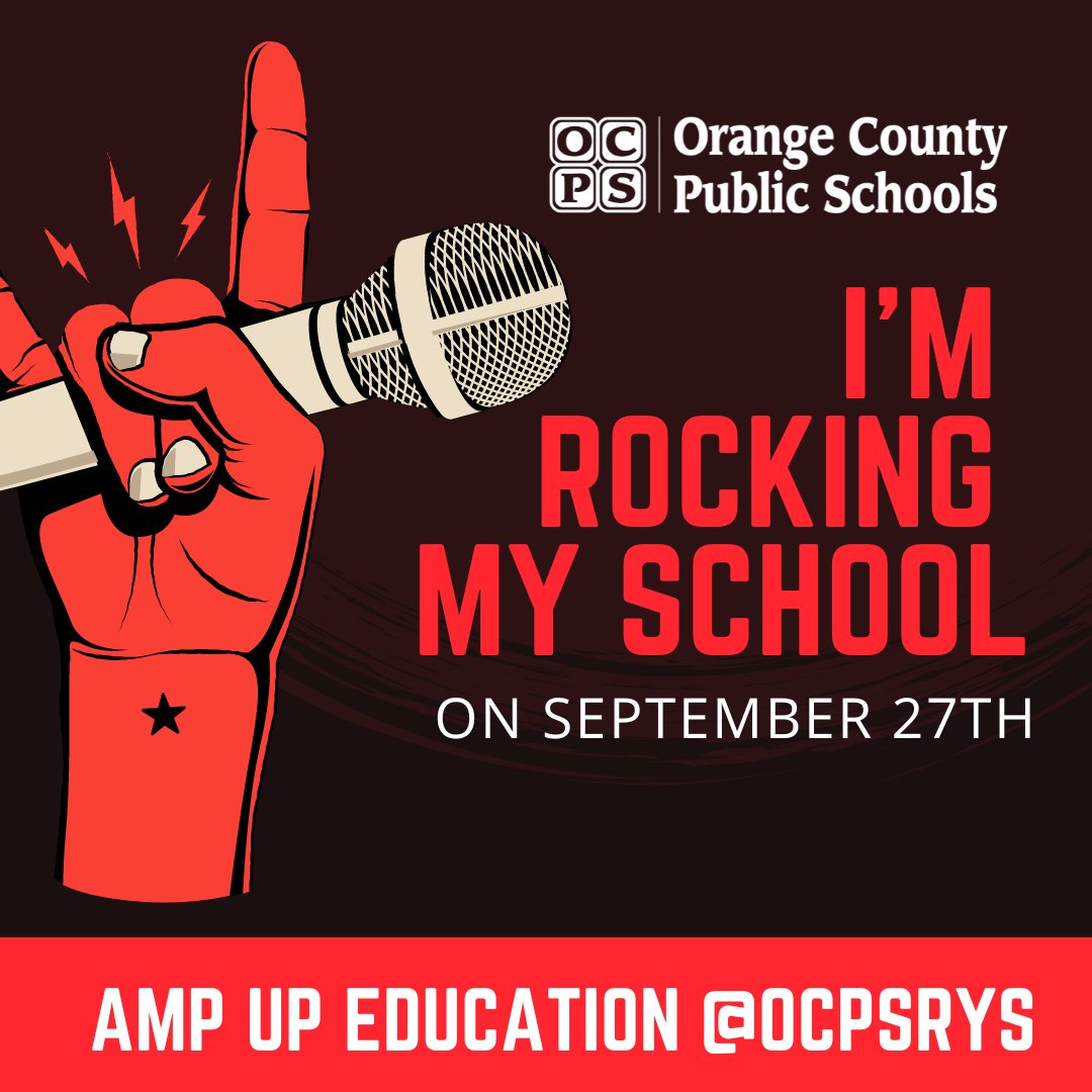 Rock Your School (@ocpsrys) on Twitter photo OCPS, R U ready to rock? The 2024 RYS tour is officially rolling! We're off to a Rockin start w/ 25 elementary, 7 middle, + 1 high school on board!! Will you join the tour? Let's Amp Up Education and make some noise across the district September 23rd-27th!! <a href="/CDLocps/">Curriculum and Digital Learning</a> <a href="/OCPSAO/">Access and Opportunity</a> OCPS, R U ready to rock? The 2024 RYS tour is officially rolling! We're off to a Rockin start w/ 25 elementary, 7 middle, + 1 high school on board!! Will you join the tour? Let's Amp Up Education and make some noise across the district September 23rd-27th!! <a href="/CDLocps/">Curriculum and Digital Learning</a> <a href="/OCPSAO/">Access and Opportunity</a>