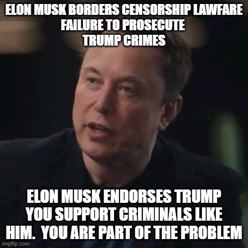 TSLA  -this guy is supporting criminal trump and ruined "X" for his so called free sppech. https://t<a href="/tag/groceries"class="tags"><span>#groceries</span></a><a href="/tag/trumpisalaughingstock"class="tags"><span>#trumpisalaughingstock</span></a><a href="/tag/commradeka"class="tags"><span>#commradeka</span></a>