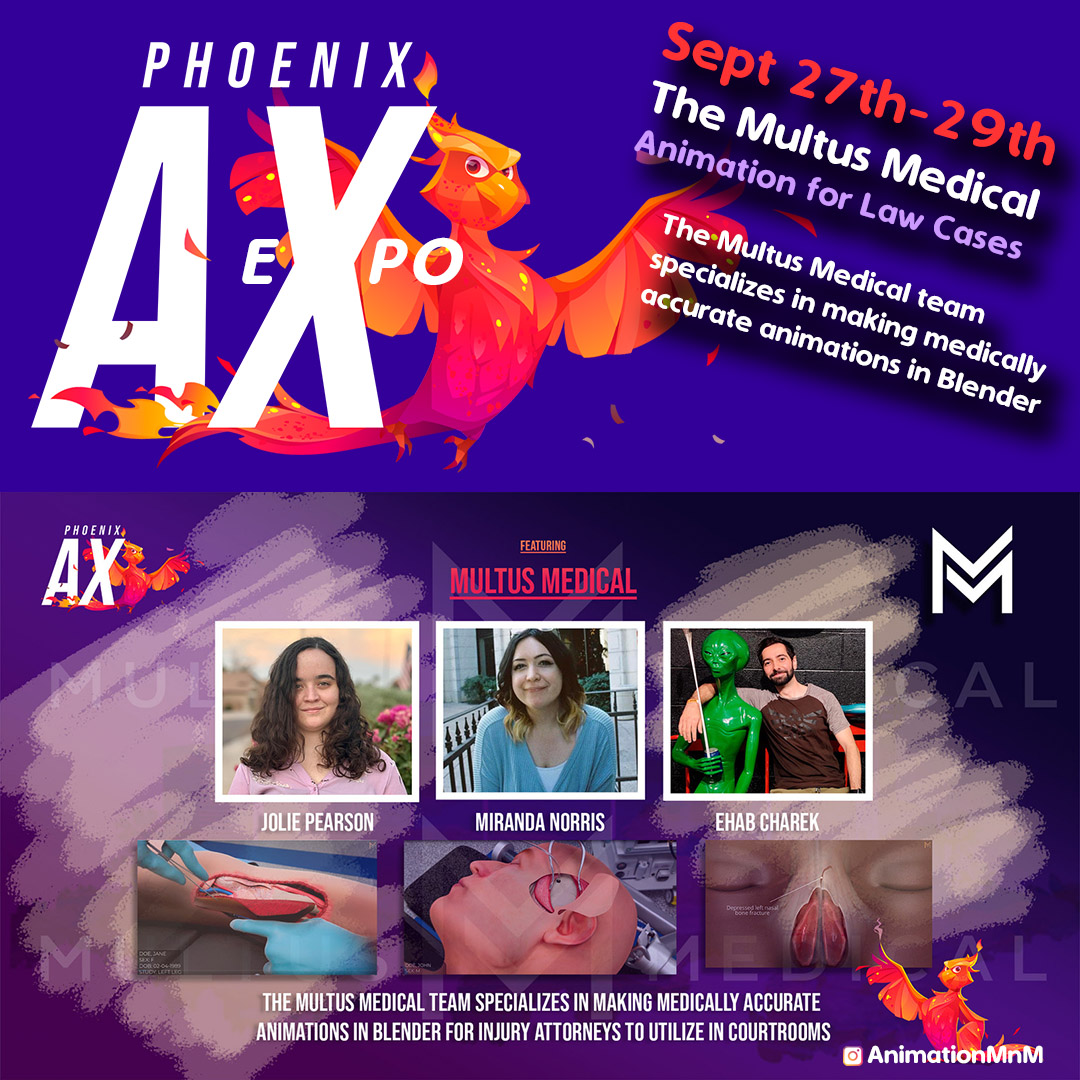 MarkersInMotion's tweet photo. Multus Medical provides patented, patient-specific 3D MRI Renderings & Surgical Animations for an objective visualization of the injury or procedure.
⚕️Met us at #PhxAnimationExpo ⚕️
- #Animators - #PhoenixAX - #Animation https://t.co/eIM34JRzfh