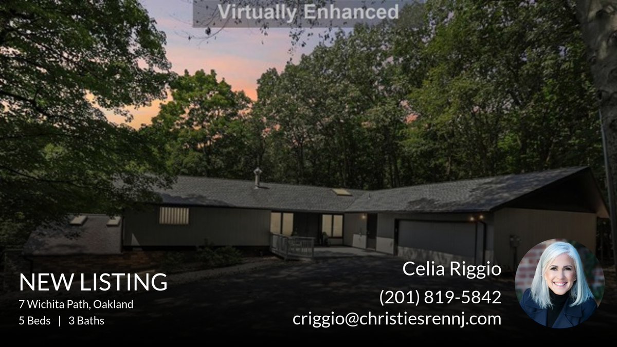celrig's tweet image. 🚨 New Listing 7 Wichita Path, Oakland 🚨 Take a look at this wonderful new listing that just hit the market. Reach out here or at (201) 819-5842 for more information!!

Celia Riggio
Broker Associate
Christie's International Real E... homeforsale.at/7_WICHITA_PATH…