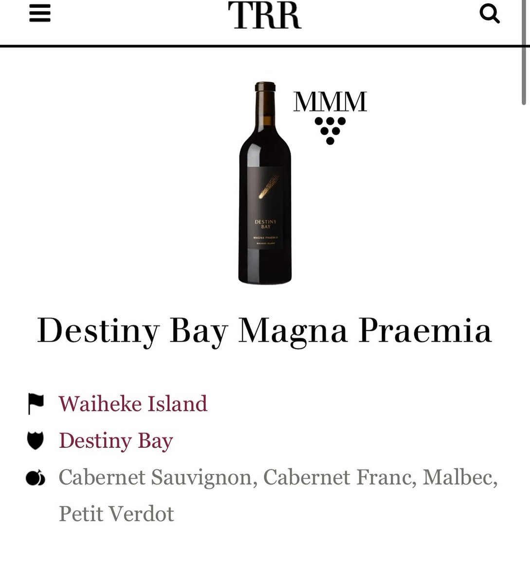 DestinyBay's tweet image. Destiny Bay is very pleased to announce that we have been awarded Three Merits in @TheRealRvw Wine Classification of New Zealand.

Visit our website for the full article.

destinybaywine.com/destiny-bay-aw…