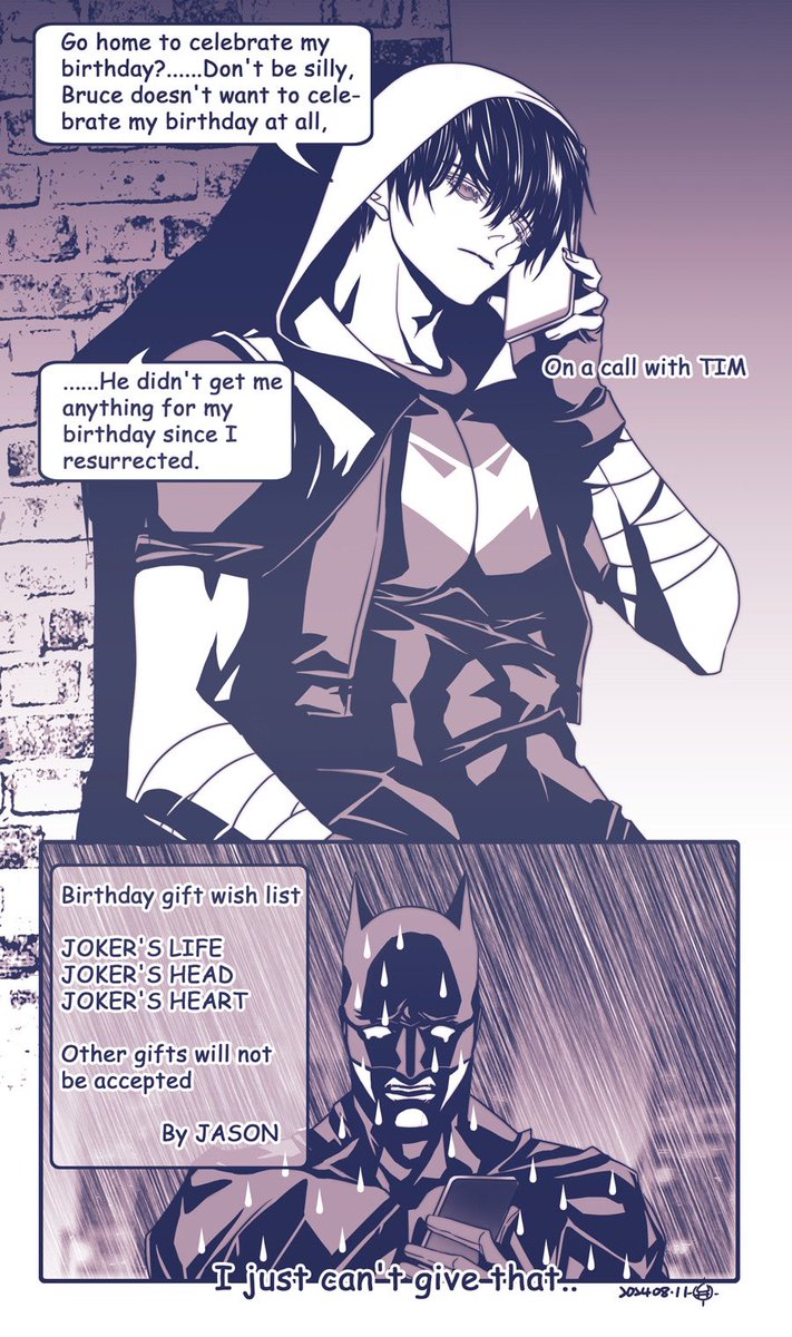 弁天…I LOVE JASON TODD & BRUCE WAYNE┌(┌^q^)┐┌(^q^┐)┐ tweet media