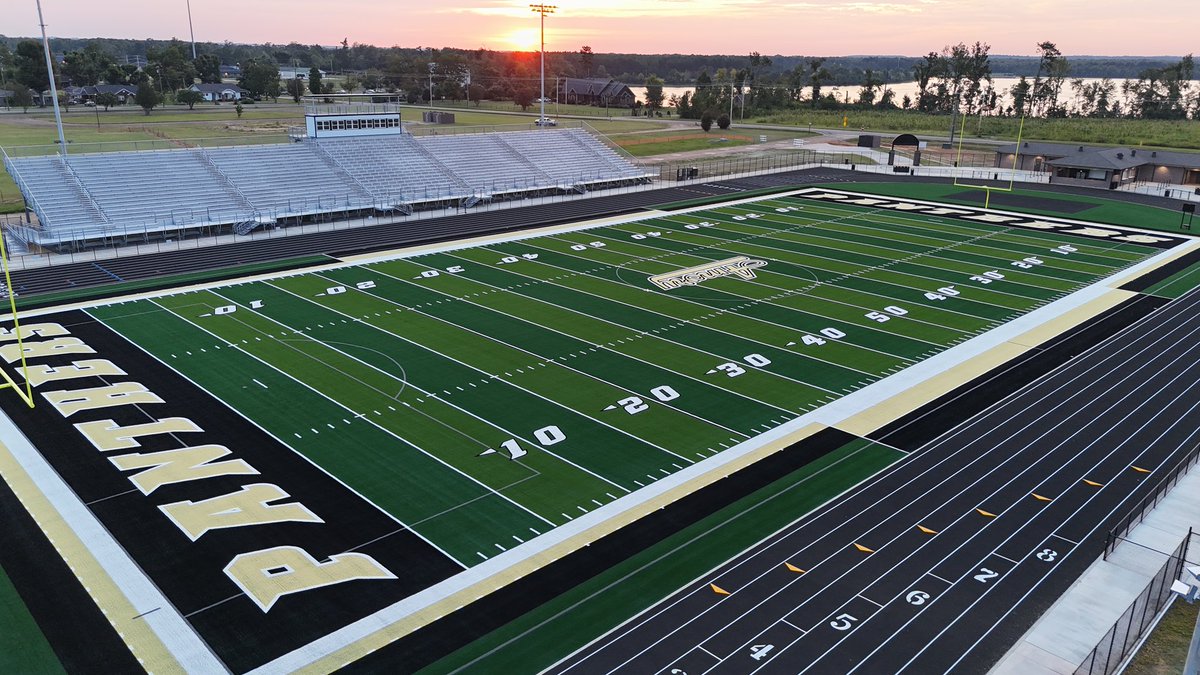 Rwall87's tweet photo. About a year and a half ago, our town was devastated by a tornado. This fall, our kids will play/perform at HOME in this beautiful new stadium. #amorystrong
@supertalk @paulgalloshow https://t.co/V508L7yhW6