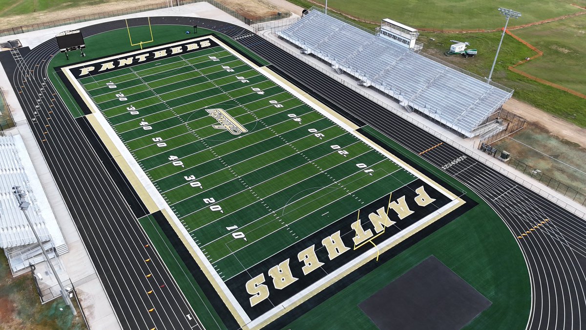 Rwall87's tweet photo. About a year and a half ago, our town was devastated by a tornado. This fall, our kids will play/perform at HOME in this beautiful new stadium. #amorystrong
@supertalk @paulgalloshow https://t.co/V508L7yhW6