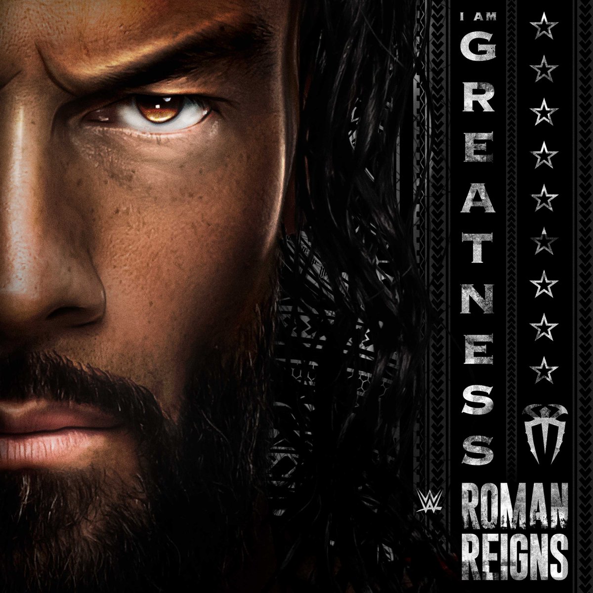 WWEMusic's tweet photo. Acknowledge him. Listen to @WWERomanReigns’s theme “I Am Greatness” now on your favorite music service: https://t.co/7DKsVQmfzZ https://t.co/mNEwQgRc4x