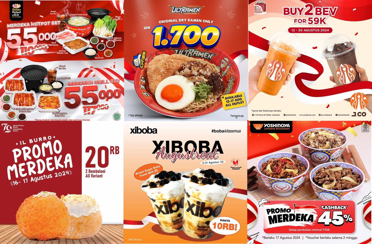 Thread Promo Semarak Merdeka 17an 😍