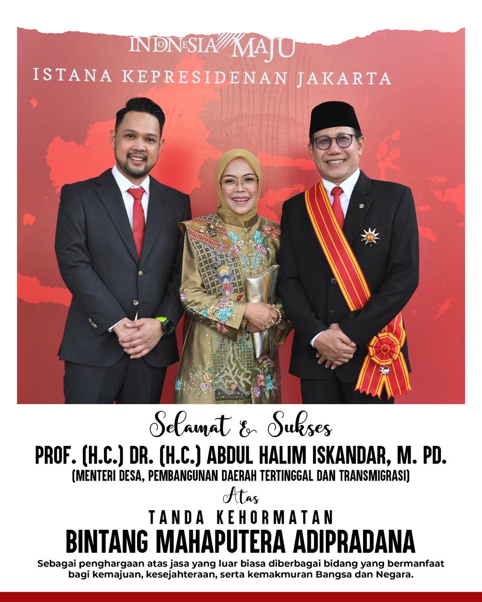 #SelamatGusHalim
#PrestasiGusHalim
#ApresiasiIndonesiauntukGusHalim

<a href="/jokowi/">Joko Widodo</a>
<a href="/prabowo/">Prabowo Subianto</a>
<a href="/gibran_tweet/">Gibran Rakabuming</a>
<a href="/halimiskandarnu/">ABDUL HALIM ISKANDAR</a>
@kemendespdtt
<a href="/malik_haramain/">malikharamain</a>
<a href="/imansyukri/">Iman Sukri</a>
<a href="/taufikmadjid71/">IG : taufik.madjid</a>
@yusradaridesa
<a href="/azzameldzikrie/">#SantriIndonesia</a>