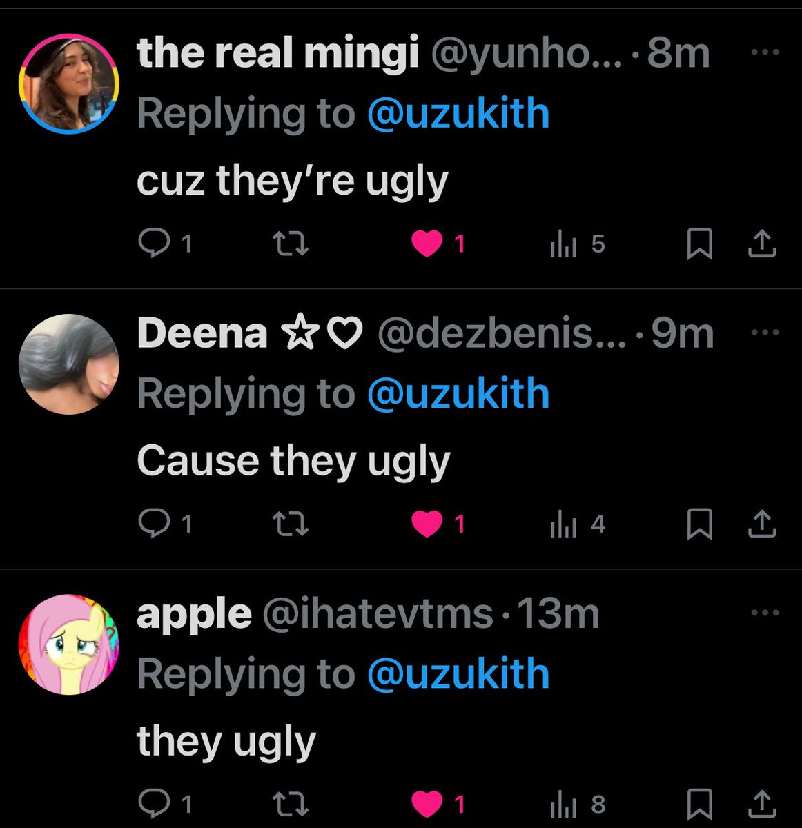 uzukith's tweet image. niggas be beat…#sadcase