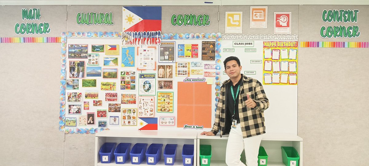 ErJuan04's tweet photo. My cultural corner 🇵🇭 for this School Year at Stratford Landing ES 🇺🇲. It highlights the different cultures that we have in the Philippines. I'm so excited to be working with the students, staff and parents. Thank you so much @ParticipateLrng for this opportunity 🫶 https://t.co/Oa031aBvgq