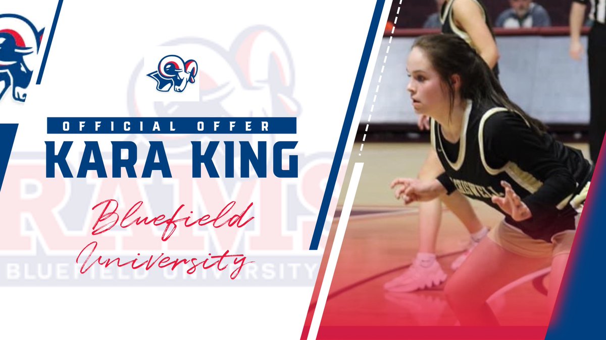 After a great phone call with <a href="/coachwrightBU/">Jake Wright</a> I’m blessed to say that I have received an offer to play basketball for <a href="/BluefieldWbb/">Bluefield University WBB</a>. Thank you Coach Wright for believing in me! Go Rams❤️💙