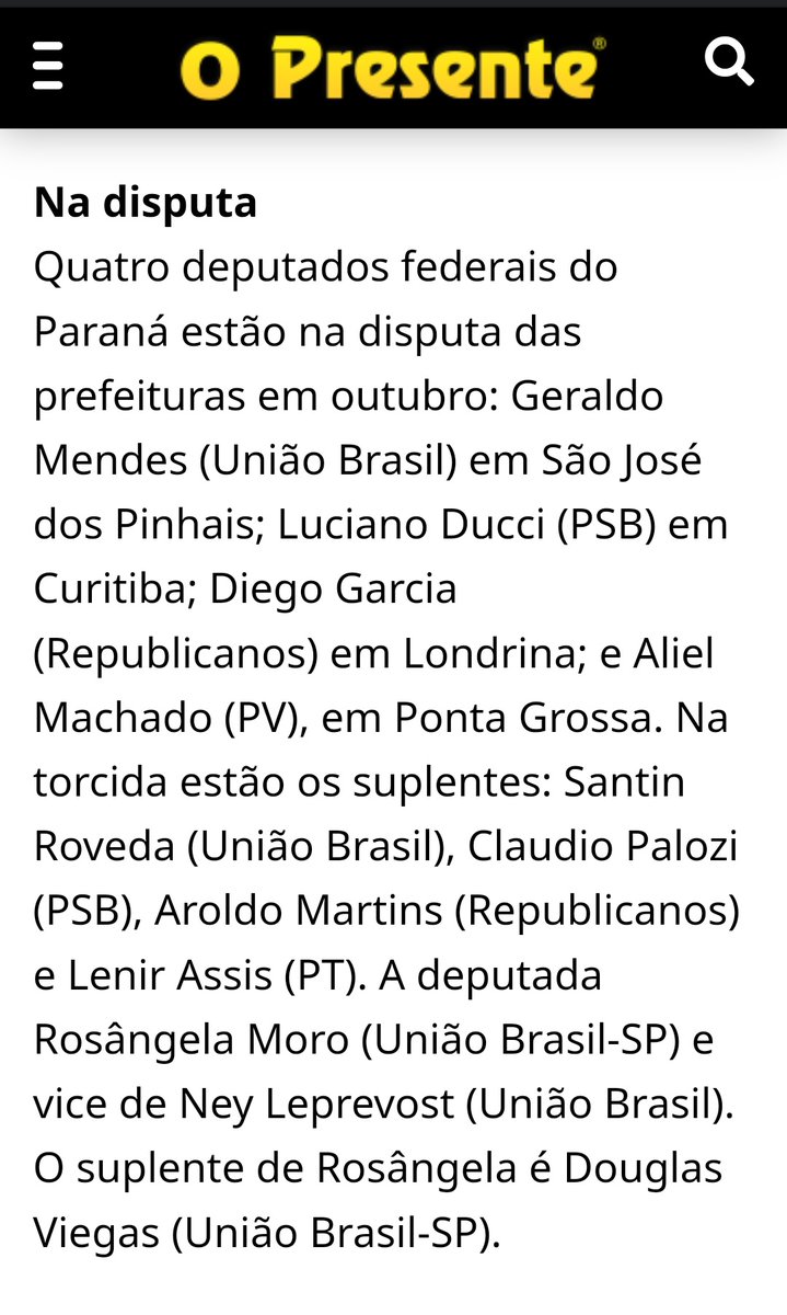 Quatro deputados federais do Paraná na disputa das prefeituras em outubro