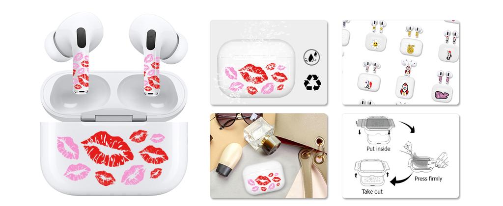 RockMax_US's tweet photo. AIRPODS ART SKIN combines style and functionality. Waterproof, sweatproof, and easy to apply. Elevate your AirPods with our innovative skins. https://t.co/zrmpMMBCfs
