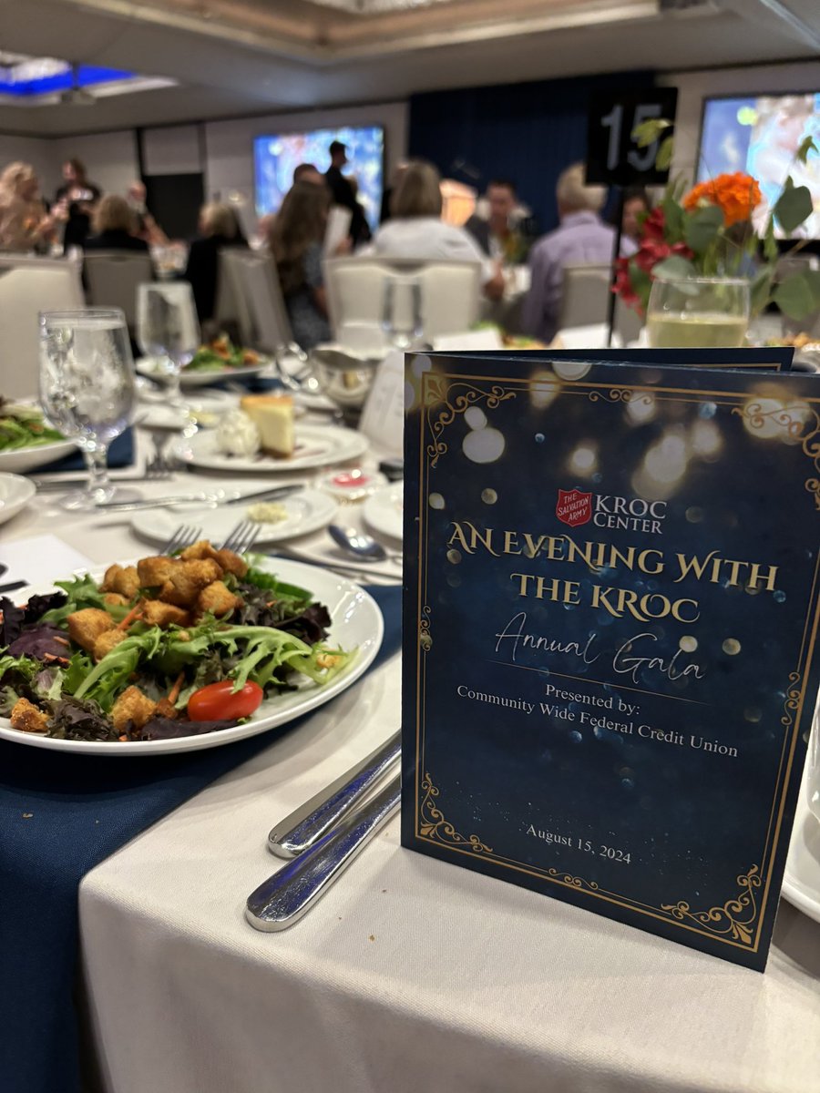 What an amazing night at “An Evening With the Kroc Gala” fundaiser for the The Salvation Army Kroc Center in St. Joseph County which is a key component of what makes City of South Bend special!