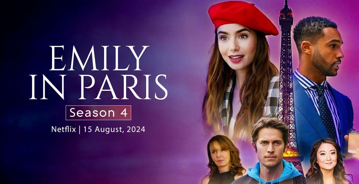 HeleneCardona's tweet photo. The first part of Season 4 of #EmilyInParis is streaming today on #Netflix 😍 Been lucky to have contributed many voices! @netflix #paris #ParisOlympics2024 #frenchactress #fashioninspo #amazingcast https://t.co/EBQ4rvbQS3