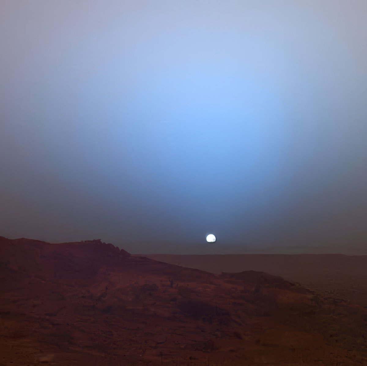 We are the first human beings to see a Mars sunset.