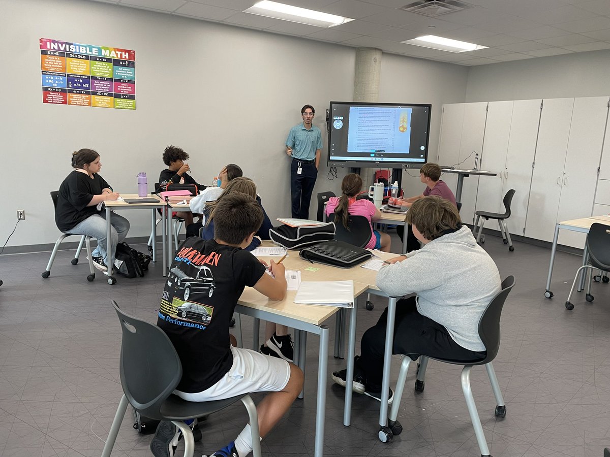 MrAMcD's tweet photo. One week in and these classrooms are filled with so much learning! 
We have the best students and teachers! 
@NCCSCIndiana @JWhiteNCMS @kammannchs https://t.co/LsNSrZFCFU