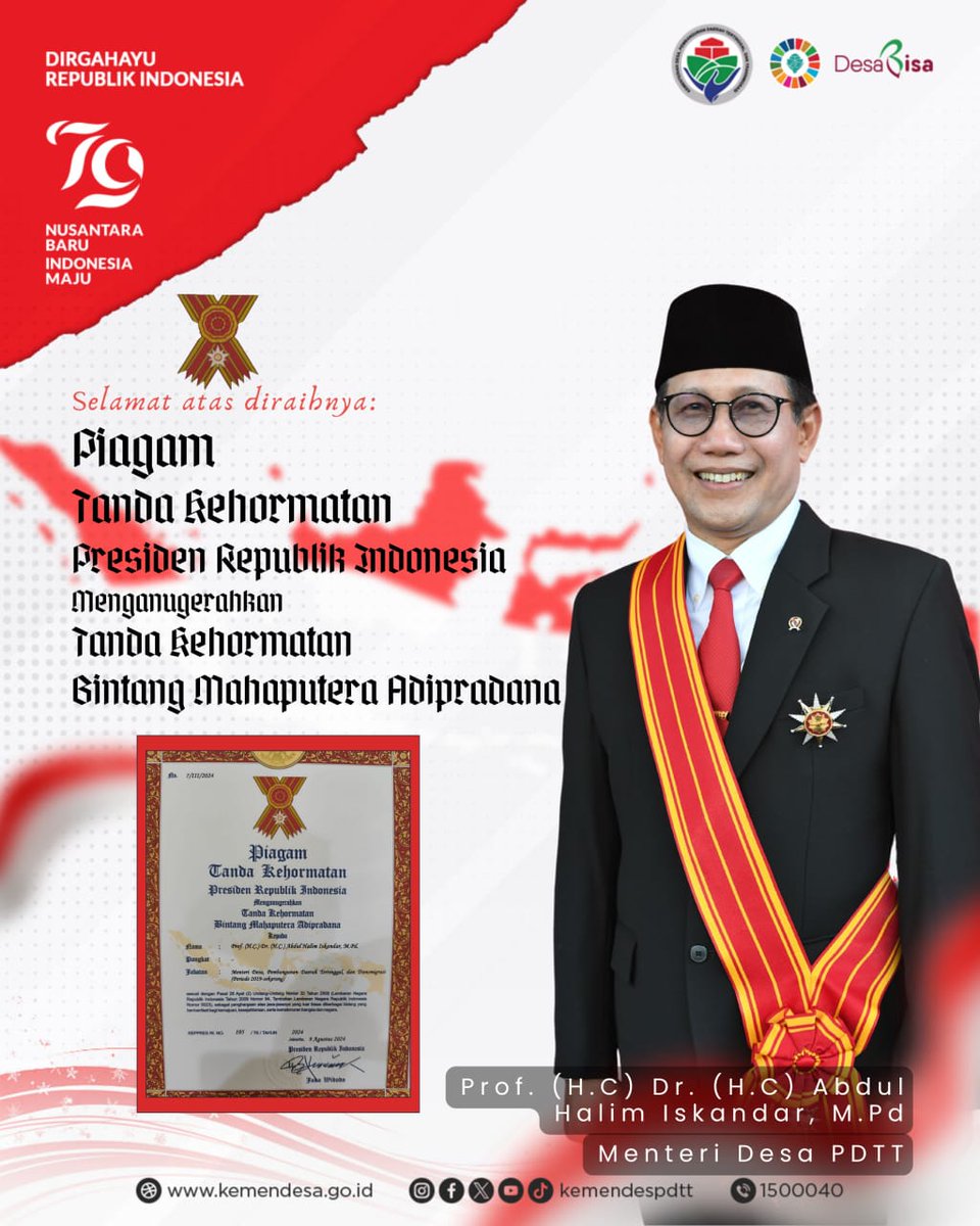 LePatinc22's tweet photo. #SelamatGusHalim
#PrestasiGusHalim
#ApresiasiindonesiauntukGusHalim
@jokowi 
@prabowo
@gibran_tweet
@halimiskandarnu
@Kemendespdtt
@malik_haramain
@imansyukri
@taufikmadjid71
@yusradaridesa 
@azzameldzikrie 
@tppkemendes https://t.co/nPsxPNKctx