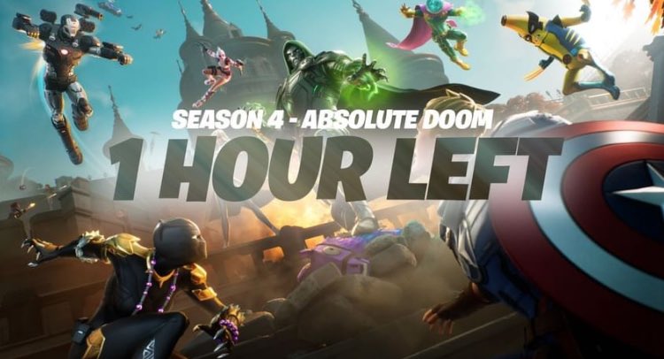 Fishynewa's tweet image. 1 hour until season 4 starts!🔥 ( I will not be posting about the season until I have time!) #FortniteAbsoluteDoom #FortniteLeaks #Fortnite