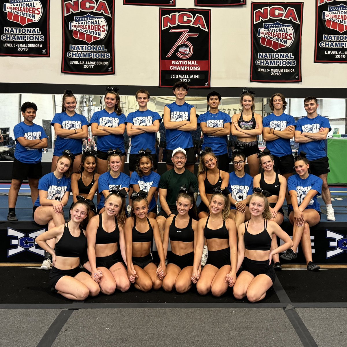 Thank you <a href="/JasperChoreo/">Ray Jasper</a> for another incredible routine!! We can’t wait to show it off 🤩💙💣 #SquadGoals #ProudToBeECE