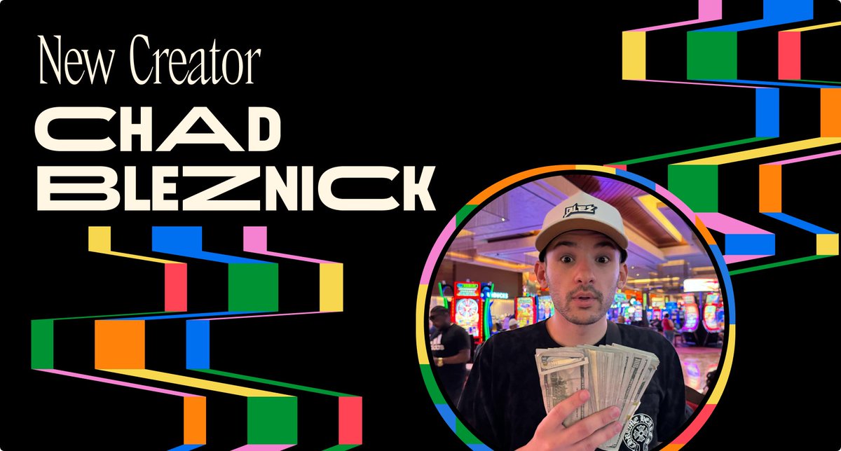 🚨 New partnered creator🚨 Chad Bleznick <a href="/blezbets/">cblez</a> 👋

Chad is best known for absolutely raking it in on sportsbooks

But now he's taking his talents to the casino

And he's live right now on MyPrize! 🎰
