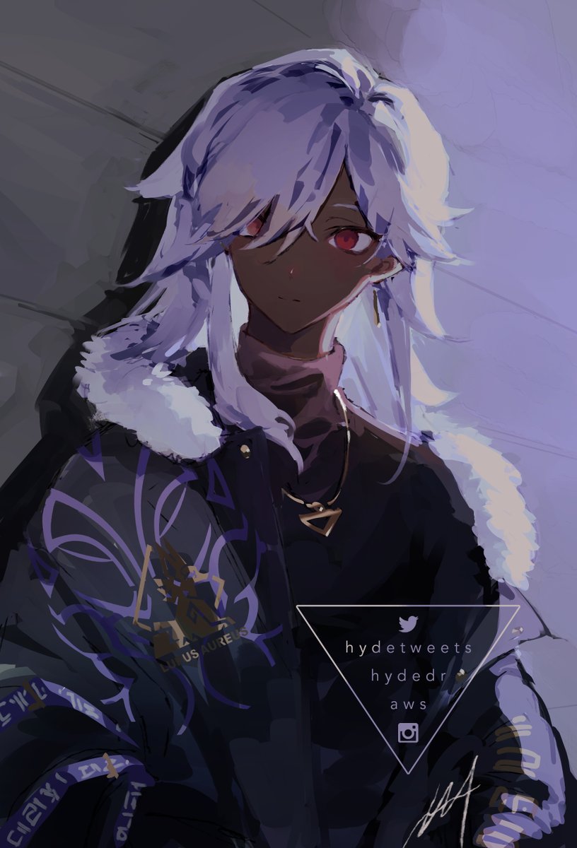 HydeTweets's tweet photo. gouache sketch vs finished digital https://t.co/frr05kKyXA