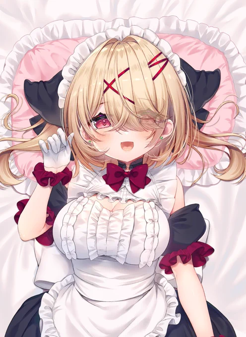 BOOTHにてC104頒布メイドのイヴちゃん抱き枕カバーの通販をしておりますこちらは専用のダンボール(サイン&ロゴ入り)にてお送り致します(⊃'▿` )⊃- ̗̀ ̖́-ご配送は8月末頃から!是非よろしくお願い致します*゜生地¦A&amp;J製「ライクトロンリッチ」BOOTH通販▼ 