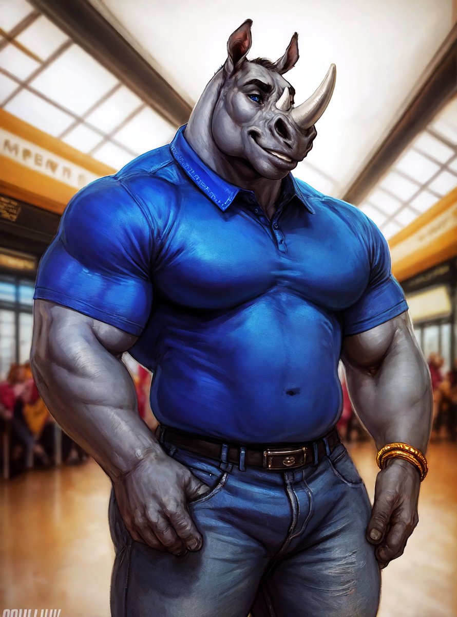 JamJam_AI's tweet photo. #rhino #daddy https://t.co/YVu1L5noKG