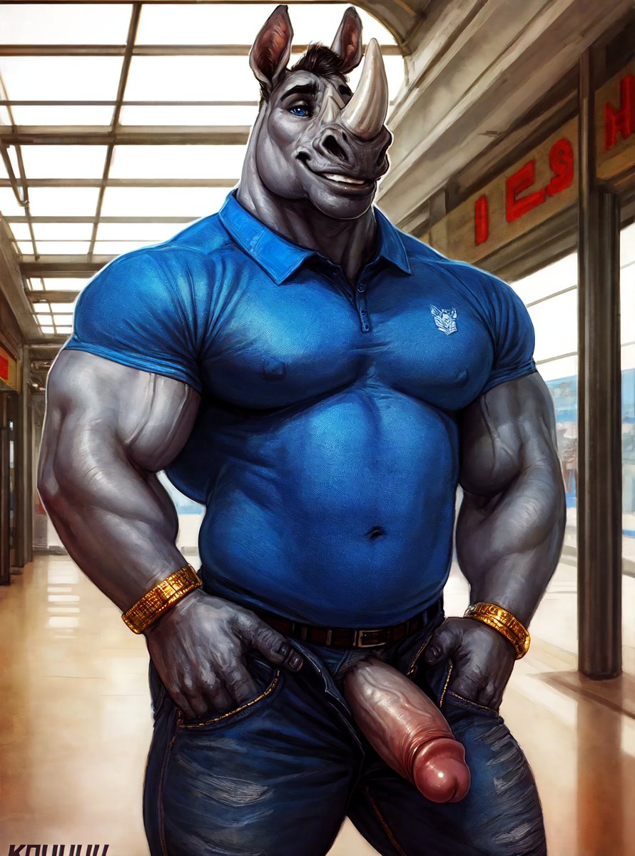 JamJam_AI's tweet photo. #rhino #daddy https://t.co/O8FQvjUU0J