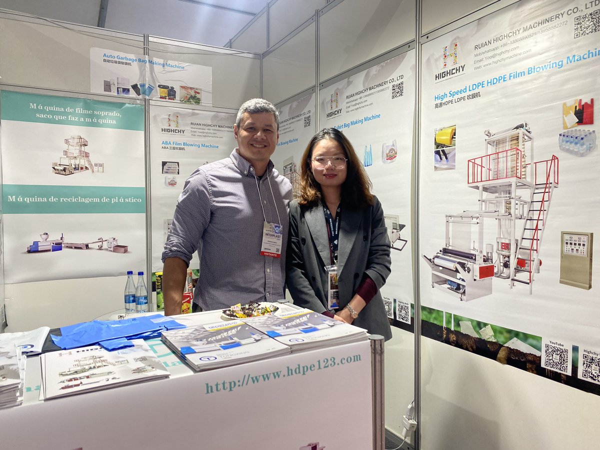 Blownfilmextrud's tweet image. #brazilinterplast #filmblowingmachine #bagmakingmachine  First time to BZ, happy and good beginning